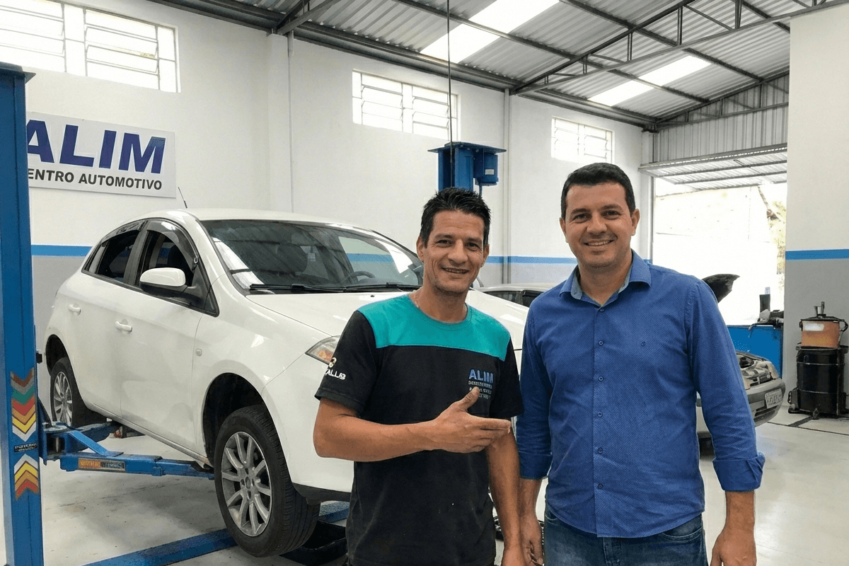 Cliente satisfeito com serviços da Alim Centro Automotivo em Betim